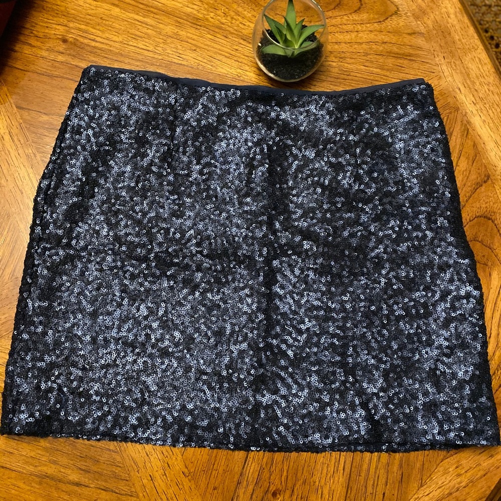 Gap Sequin skirt - Size 2, navy blue